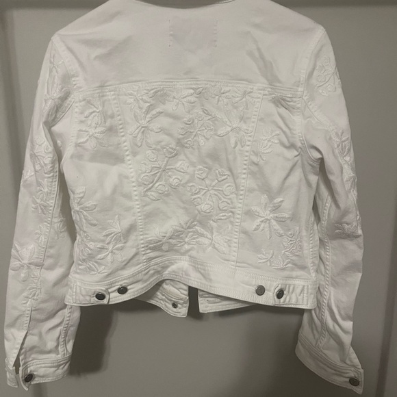 Anthropologie White Embroidered Jacket - Picture 3 of 3